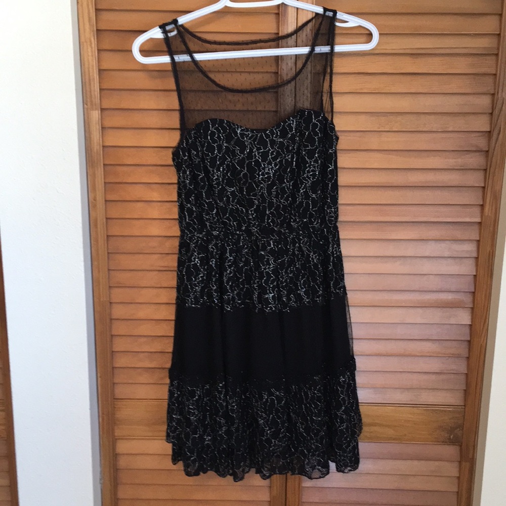 Black and silver dress